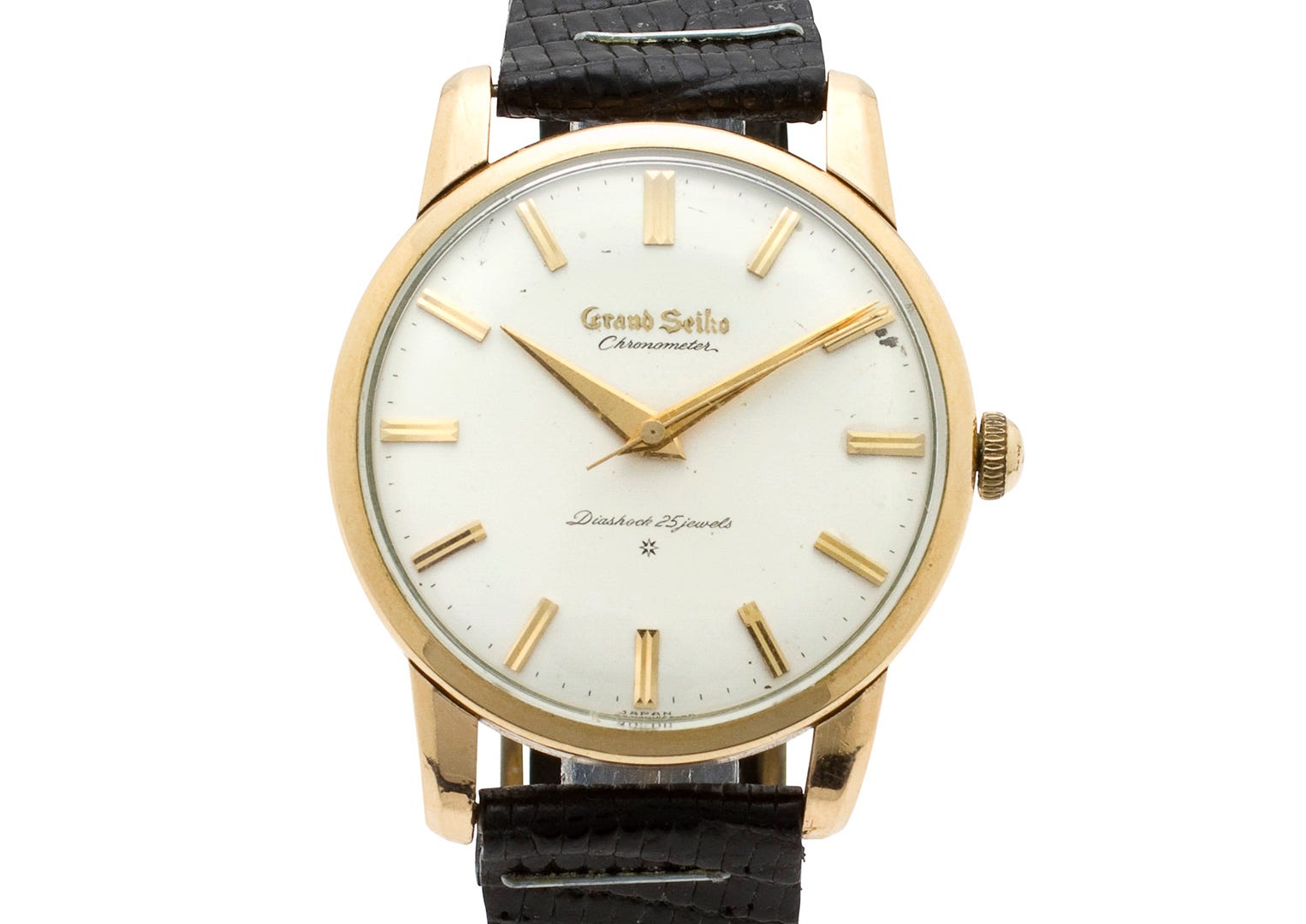 A 1960s-era Grand Seiko from a time when the world was oblivious to its excellence. Image courtesy of Bonhams