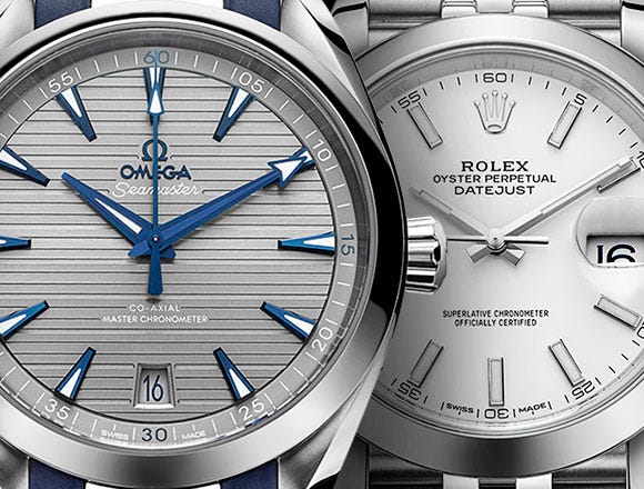 Feature: Omega Aqua Terra vs Rolex DateJust